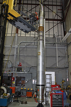 EVE payload during integration at White Sands.